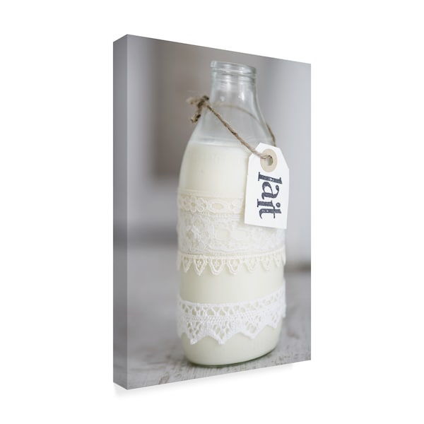 Tom Quartermaine 'Bottle Of Milk With Sign' Canvas Art,22x32